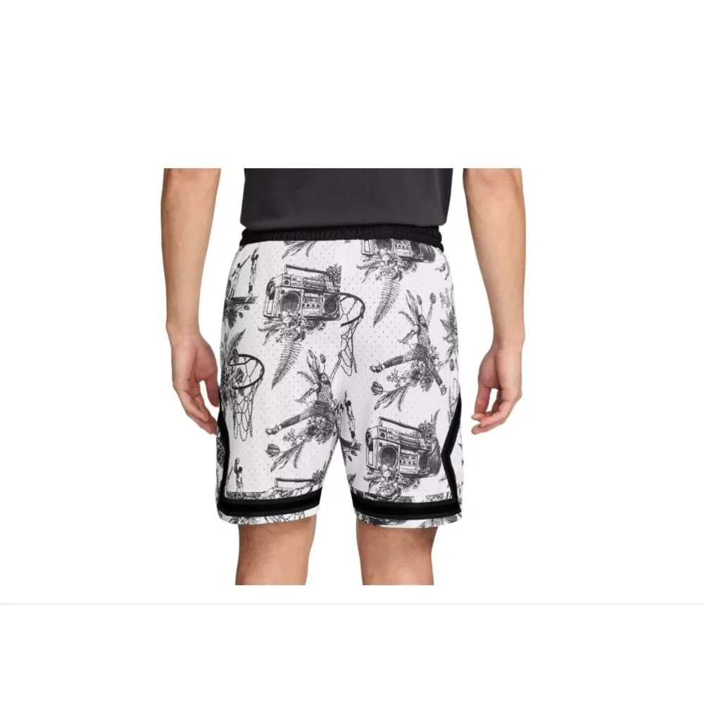 Air Jordan‎ Sport Dri-FIT Mens Large Shorts Printed White Diamond FV8614 100